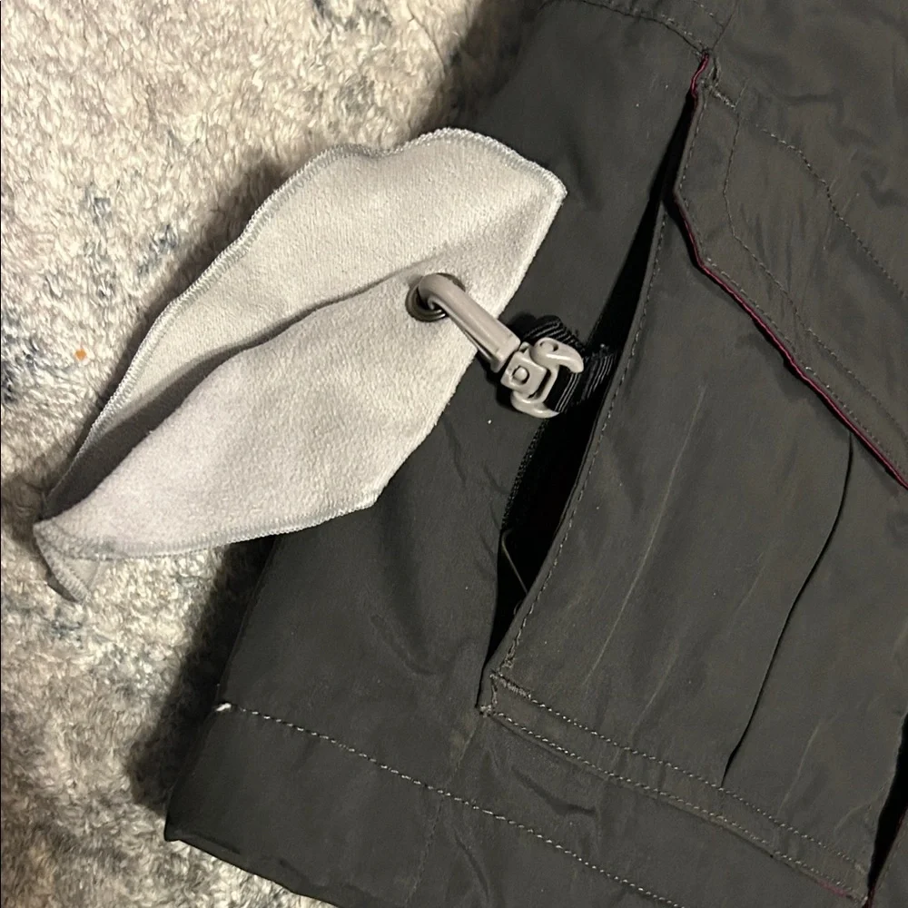 The North Face Charcoal Jacket with Magenta Lining XS 6 ☀️